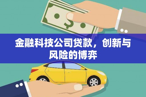 伊春金融科技公司贷款，创新与风险的博弈
