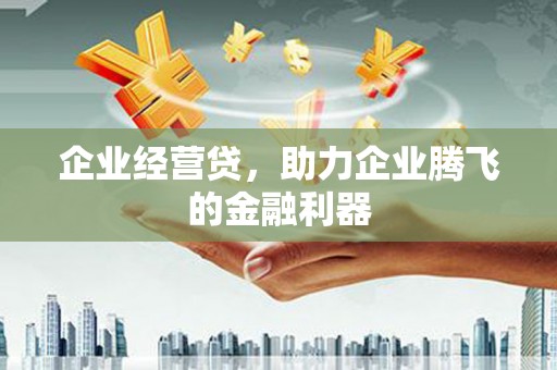 伊春企业经营贷，助力企业腾飞的金融利器