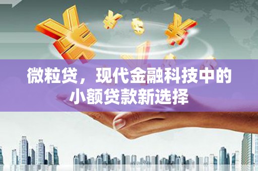 伊春微粒贷，现代金融科技中的小额贷款新选择