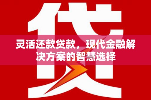 伊春灵活还款贷款，现代金融解决方案的智慧选择