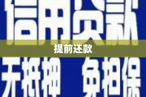 伊春提前还款