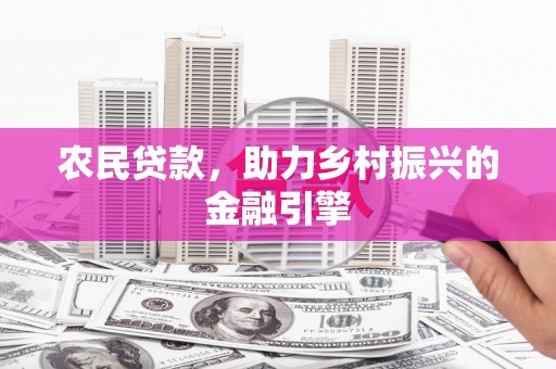 伊春农民贷款，助力乡村振兴的金融引擎