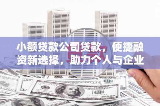 伊春小额贷款公司贷款，便捷融资新选择，助力个人与企业成长
