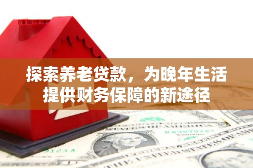 伊春探索养老贷款，为晚年生活提供财务保障的新途径