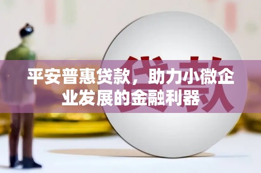 伊春平安普惠贷款，助力小微企业发展的金融利器