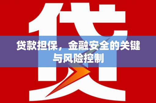 伊春贷款担保，金融安全的关键与风险控制