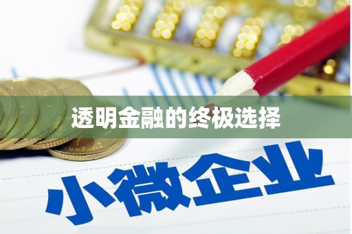 伊春透明金融的终极选择