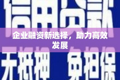 伊春企业融资新选择，助力高效发展